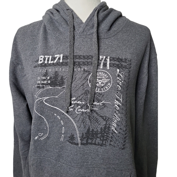 Distillery Apparel Women's Hoodie Size L Gray Pull Over - Picture 4 of 5